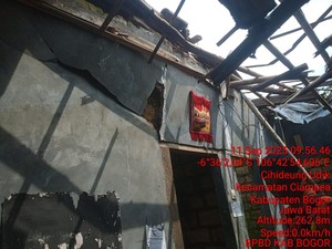 4 Rumah Warga Ciampea Bogor Rusak Diterjang Angin Kencang, 2 Orang Luka