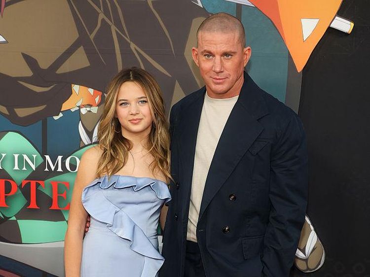 Momen Langka-Manis Channing Tatum Ajak Putrinya ke Red Carpet Demon Slayer