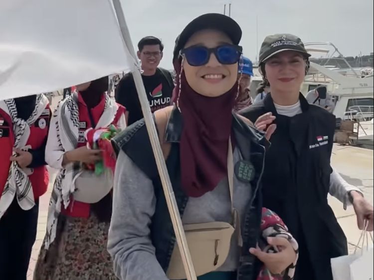 Wanda Hamidah-Chiki Fawzi dari Tunisia, Berlayar ke Gaza Bareng Greta Thunberg