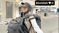 Bismillah, harus banyak senyum biar gak cemas, tulis Chiki yang bersiap untuk berlayar menuju Gaza. Foto: Instagram @chikifawzi