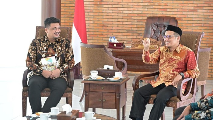 Gubsu Bobby Nasution bertemu dengan Ketua PKS Sumut Andi Pranata (Dok. Diskominfo Sumut)