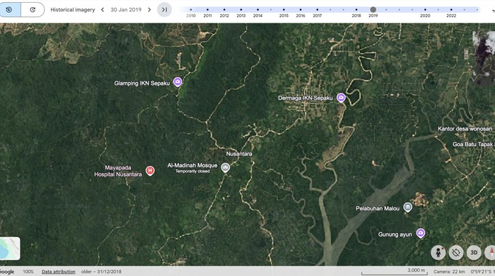 Kawasan IKN sebelum dibangun, masih berupa hutan