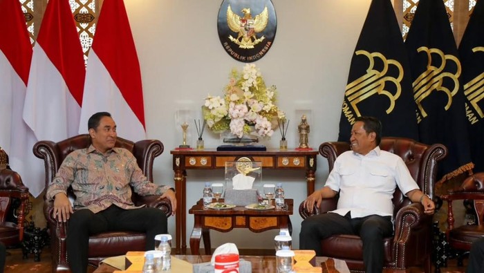 Kepala BNN RI Suyudi Ario Seto menemui Menteri Hukum RI Supratman Andi Agtas. (Dok. BNN)