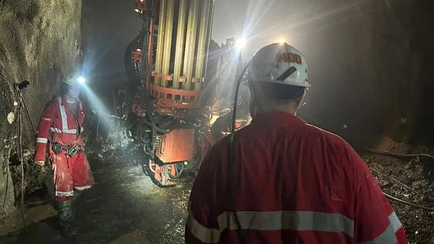 Kondisi terkini penyelamatan 7 pekerja yang terjebak longsoran lumpur basah di Tambang Bawah Tanah Freeport Indonesia. (Dok. Freeport)