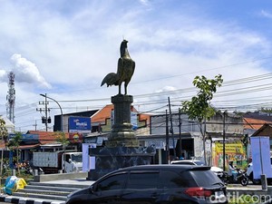 Ayam Jago Setinggi 7 Meter Jadi Ikon Baru Surabaya, Ini Lokasinya