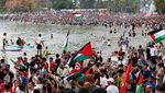 Ribuan Warga Tunisia Serbu Pantai, Dukung Kapal Bantuan ke Gaza