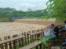 Debit Tinggi Bendung Tajum Banyumas Sempat Bikin Ngeri, Begini Kondisinya Kini