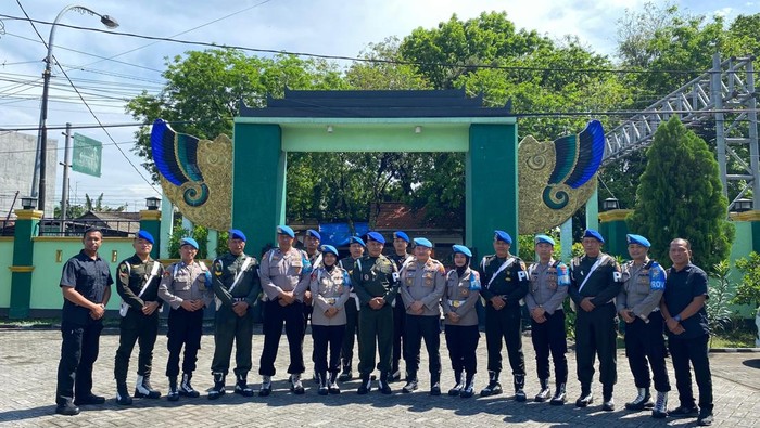 Sipropam Polres Lamongan Silaturahmi ke Subdenpom V/2-3 Lamongan