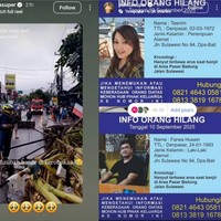 Presenter Cici Panda tak hanya membagikan kondisi banjir di Bali, ia juga turut menyebarkan informasi mengenai orang hilang serta bantuan bagi korban banjir. Foto: Instagram