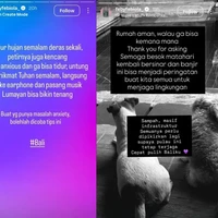 Jadi salah satu artis yang juga tinggal di Bali, Feby Febiola turut membagikan informasi seputar banjir di Bali. Ia menceritakan kondisinya serta keadaan di Bali. Foto: Instagram