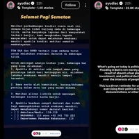 Ayudia Bing Slamet membagikan tips untuk menghadapi banjir. Ia juga turut mengkritik kinerja pemerintah yang dianggap menjadi penyebab banjir di Bali. Foto: Instagram