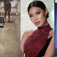 Villa sewaan yang menjadi tempat tinggal sementara Patricia Gouw ikut tergenang banjir. Melalui akun Instagramnya wanita yang akrab disapa Patgouw itu membagikan video kondisi tempat tinggalnya yang baru disewa selama 2 minggu. Foto: Instagram