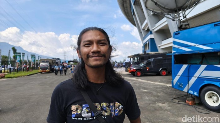 Bobotoh di Stadion Gelora Bandung Lautan Api.