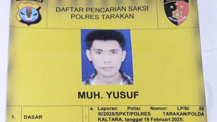 Daftar Pencarian Saksi (DPS) yang dikeluarkan Polres Tarakan. (Polres Tarakan)