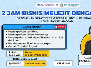Tinggal 1 Hari Lagi! Daftar Kelas 2 Jam Bisnis Melejit dengan CRM dari detikcourse