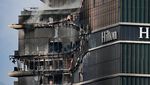 Ngeri! Penampakan Hotel Hilton Nepal Hangus Dibakar Massa Demo