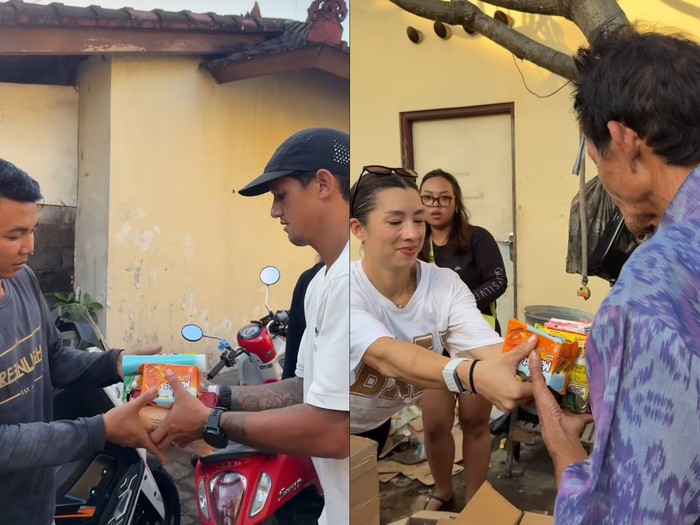 Jennifer Bachdim Gercep Donasi Makanan untuk Korban Banjir Bali
