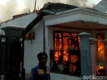 Foto Kebakaran Rumah di Pasuruan Sempat Membuat Warga Sempat Panik