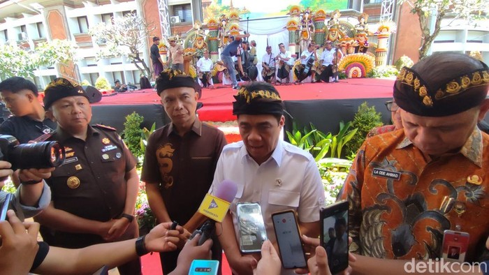 Peluncuran program Jaga Desa di Kejaksaan Tinggi (Kejati) Bali, Kamis (11/9/2025). Foto: Ahmad Firizqi Irwan/detikBali