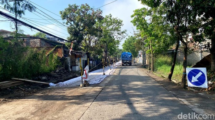 Penampakan perbaikan Jalan Gedebage Selatan.