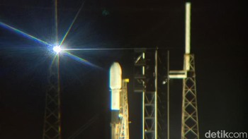 Satelit Nusantara Lima (SNL) milik PT Pasifik Satelit Nusantara (PSN) ini memiliki bobot 7,8 ton. Foto: Adi Fida Rahman/detikINET