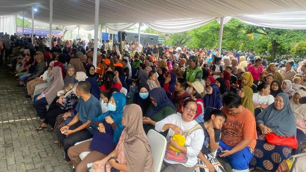 Polres Metro Jakarta Barat menggelar pangan murah untuk masyarakat. (dok.istimewa)