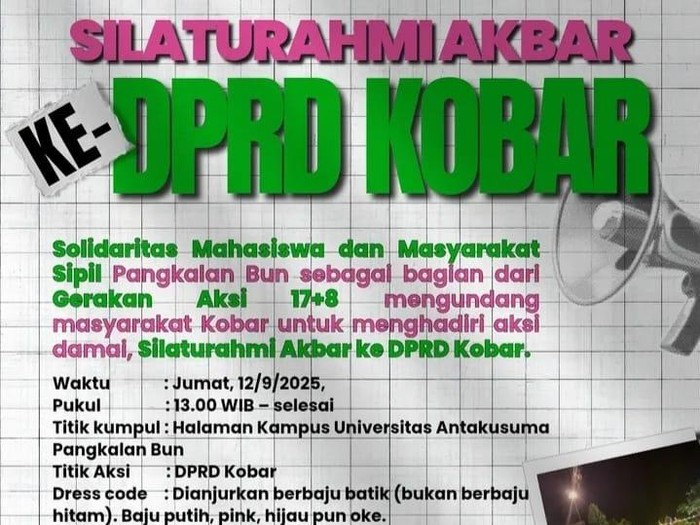 Seruan aksi di Kotawaringin Barat suarakan Tuntutan 17+8.