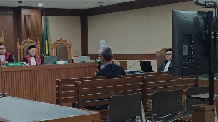 Sidang kasus korupsi PT Taspen (Mulia/detikcom)