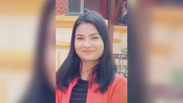 Smita Dahal. (Tangkapan Layar Tiktok/@pratapdasnt)