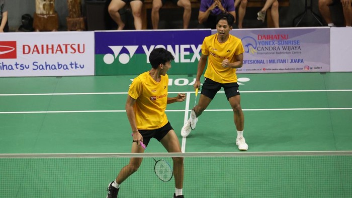 Ardiola Dionilo/Raffael Radzinski Sadad menangi nomor Ganda Taruna Putra 13th Yonex-Sunrise Doubles Special Championships 2025, Sabtu (13/9/2025).