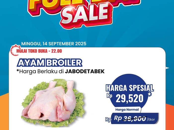 Ayam broiler transmart full day sale