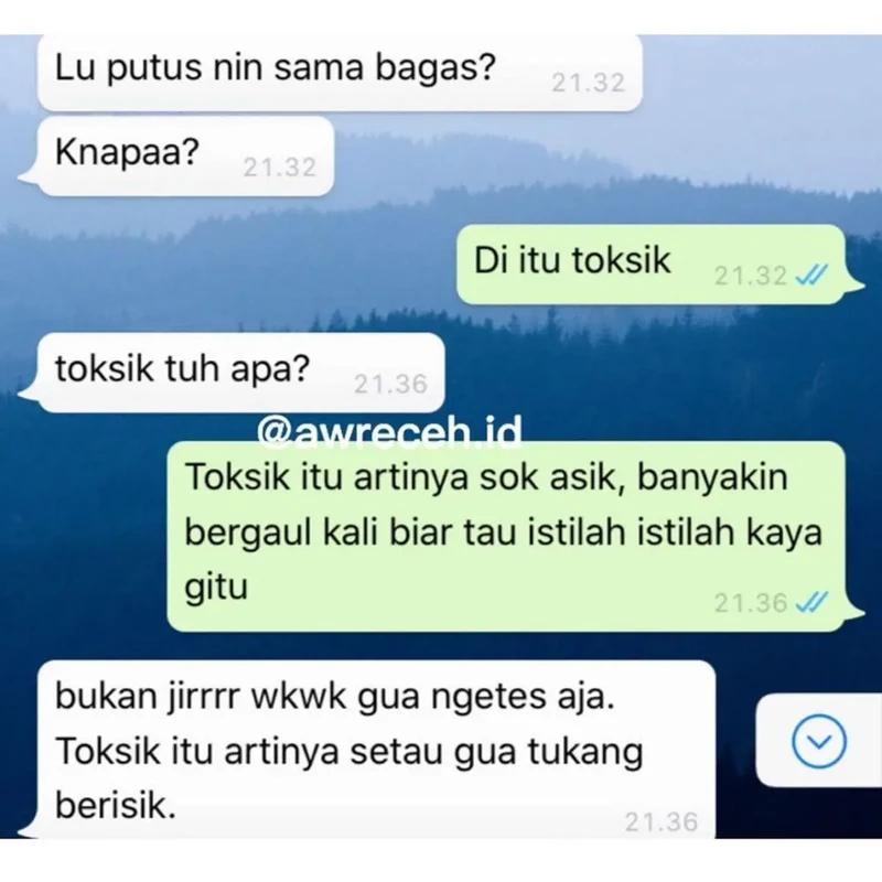 Putus cinta memang menyakitkan. Contohnya kayak kumpulan chat berikut ini. Ada yang pacarannya cuma lima detik terus langsung putus.