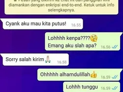 Chat Putus Cinta yang Bikin Ikut Galau, Sabar ya Bro!