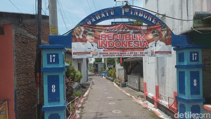 Gang masuk kampung Sedayu Sawo ll RT 09 RW 02 Kelurahan Bangetayu, Kecamatan Genuk, Kota Semarang.