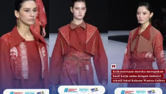 Karya siswa SMK yang tampil di fashion show di Hong