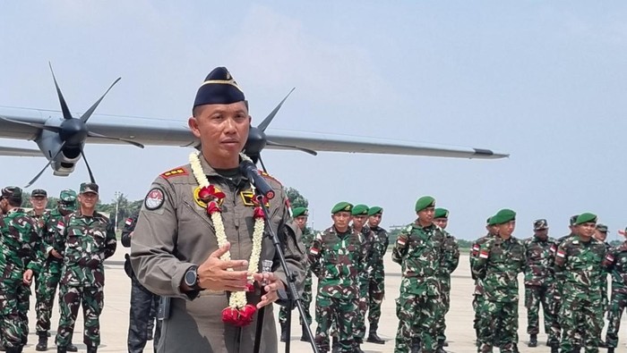 Komandan Satgas Garuda Merah Putih II Kolonel Penerbang (Pnb) Puguh Yulianto