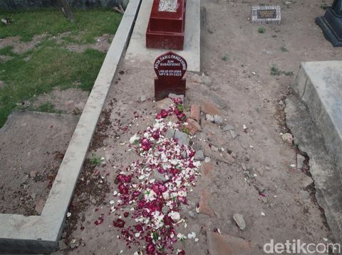 Makam Arya Daru Pangayunan di tempat pemakaman Sunten, Banguntapan, Bantul, Sabtu (13/9/2025).
