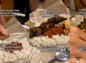Penistaan Makan Pecel Lele Bikin Geram, Netizen: Diblender Juga Enak!