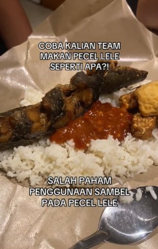 Penistaan Makan Pecel Lele Bikin Geram, Netizen: Diblender Juga Enak!