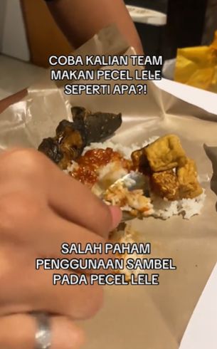 Penistaan Makan Pecel Lele Bikin Geram, Netizen: Diblender Juga Enak!
