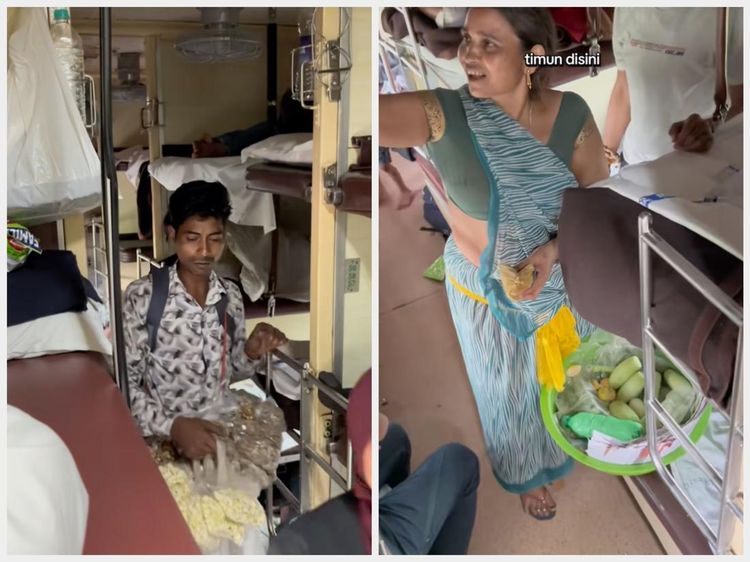 9 Jam di Kereta India? Siap-Siap Dicolek Penjual Makanan Asongan Ini!