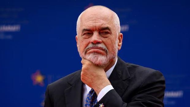 Albanian Prime Minister Edi Rama awaits the first arrivals at the beginning of the EPC Summit in Tirana, Albania May 16, 2025. Leon Neal/Pool via REUTERS/File Photo Purchase Licensing Rights