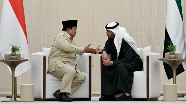 Bertemu Presiden MBZ, Prabowo Bahas Eskalasi Geopolitik Timur Tengah