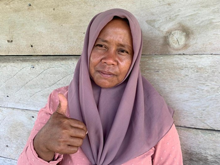 Siti Marnia salah seorang petani binaan Harita Nickel