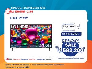 Hore! Smart LED TV 43 FHD Ada Diskon di Transmart Full Day Sale