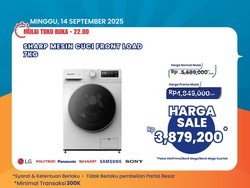 Mesin Cuci Front Load Didiskon Gede di Transmart Full Day Sale!