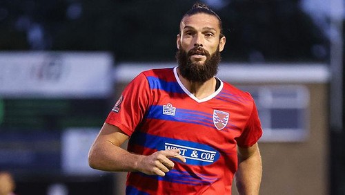 DAGENHAM, ENGLAND - JULY 15: Andy Carroll of Dagenham & Redbridge during the pre-season friendly match between Dagenham & Redbridge and Crawley Town on July 15, 2025 in Dagenham, England. (Photo by Jacques Feeney/Offside/Offside via Getty Images)