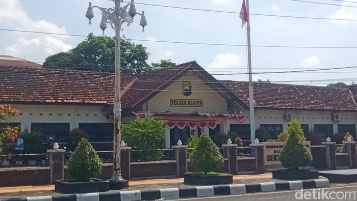 Bangunan Mapolsek Kota Klaten di jalan Bhayangkara, Klaten. Foto diunggah Minggu (14/9/2025).