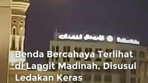 Video Benda Bercahaya di Langit Madinah, Disusul Ledakan Keras