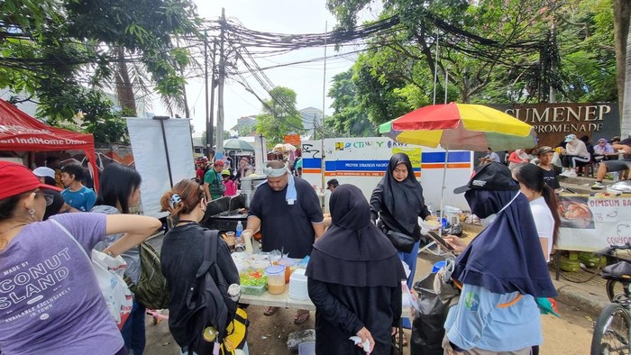 Galian di kawasan CFD HI, Jakarta Pusat